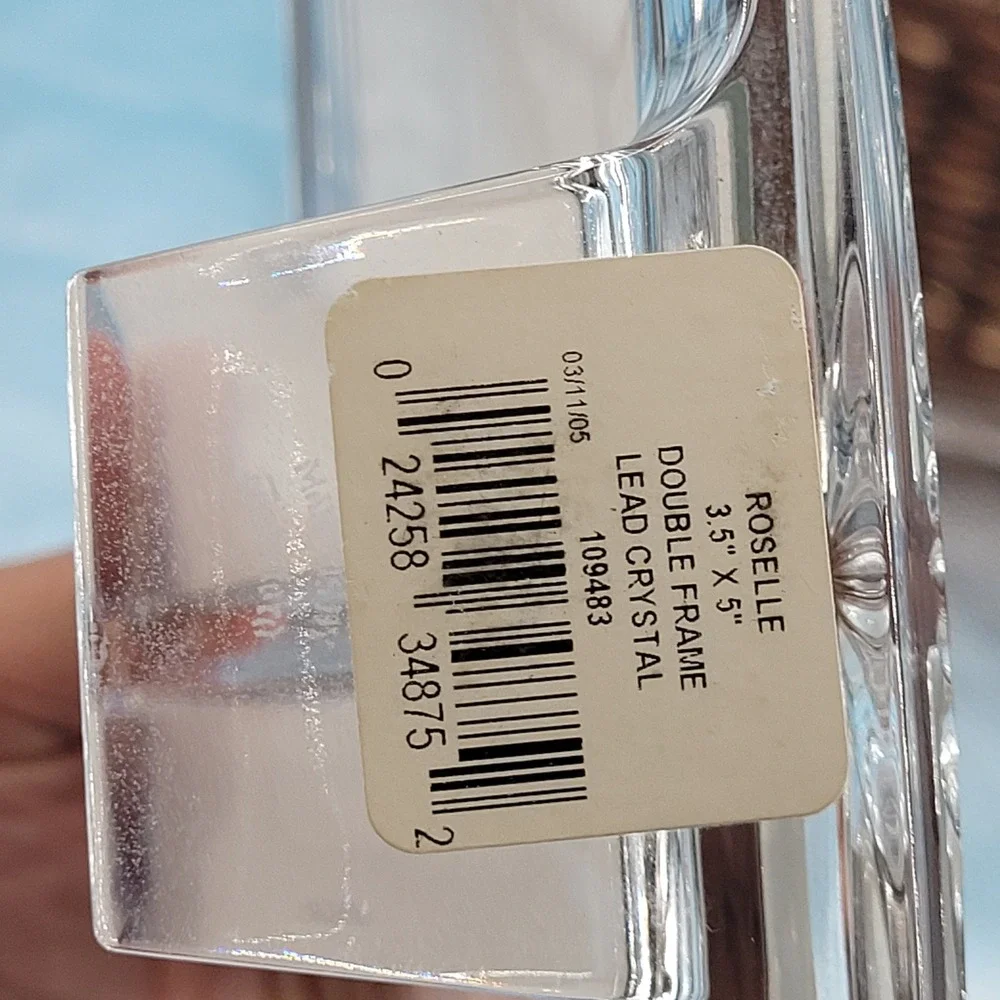 Marquis by Waterford Roselle Double Picture Frame Unisex OS Clear Crystal Decor